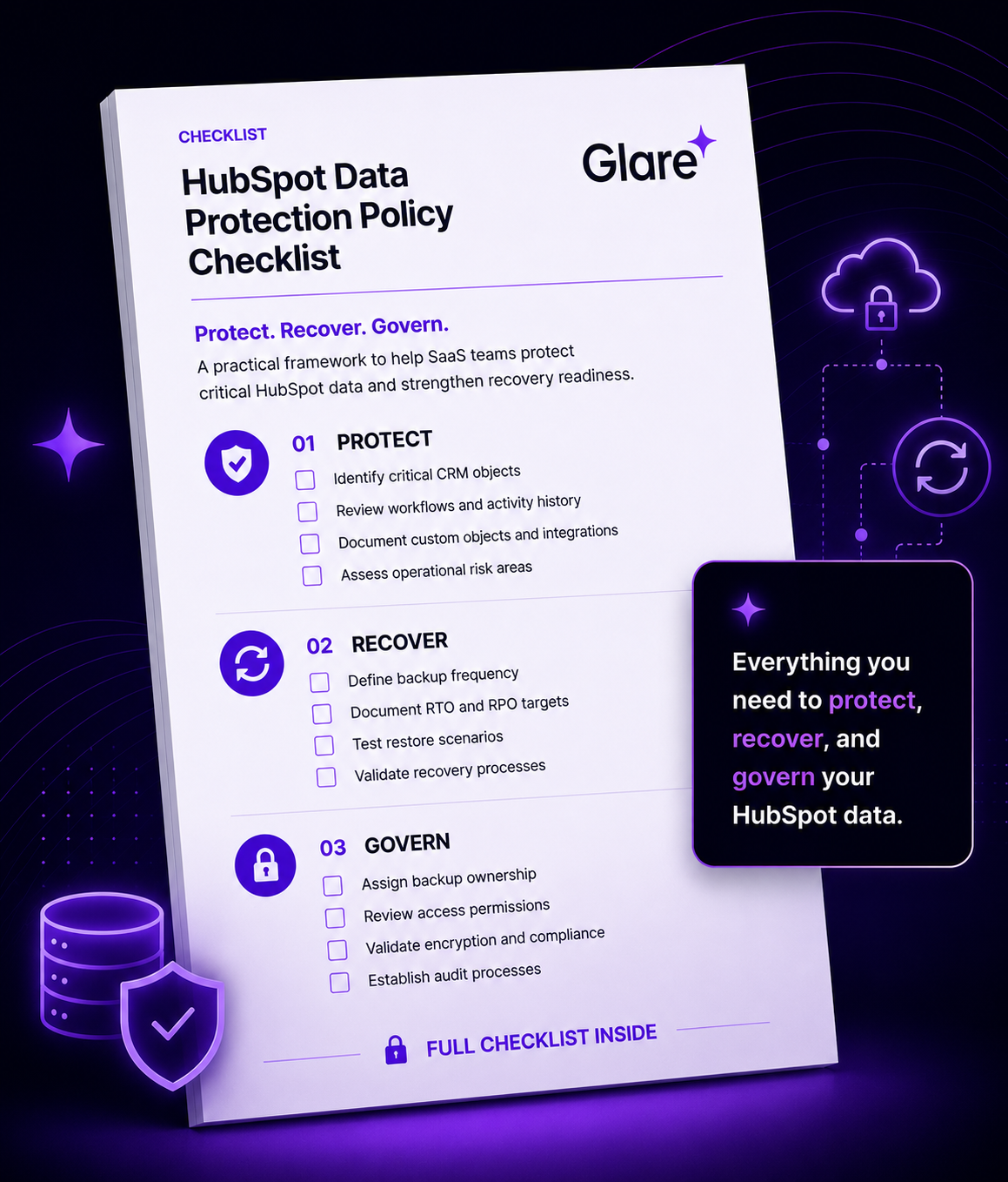 HubSpot Data Protection Policy Checklist